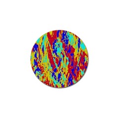 Multicolored Vibran Abstract Textre Print Golf Ball Marker (4 pack)