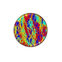 Multicolored Vibran Abstract Textre Print Hat Clip Ball Marker