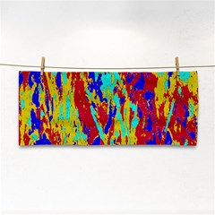 Multicolored Vibran Abstract Textre Print Hand Towel