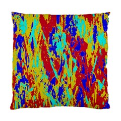 Multicolored Vibran Abstract Textre Print Standard Cushion Case (one Side) by dflcprintsclothing