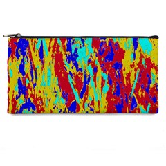 Multicolored Vibran Abstract Textre Print Pencil Cases