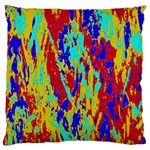 Multicolored Vibran Abstract Textre Print Large Cushion Case (One Side) Front