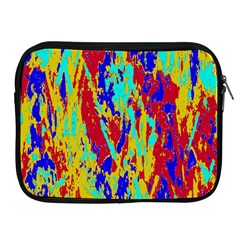 Multicolored Vibran Abstract Textre Print Apple Ipad 2/3/4 Zipper Cases by dflcprintsclothing