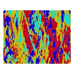 Multicolored Vibran Abstract Textre Print Double Sided Flano Blanket (Large) 