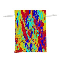 Multicolored Vibran Abstract Textre Print Lightweight Drawstring Pouch (M)