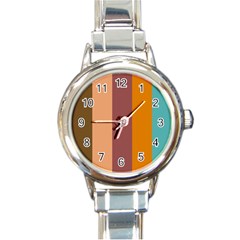 Stripey 15 Round Italian Charm Watch