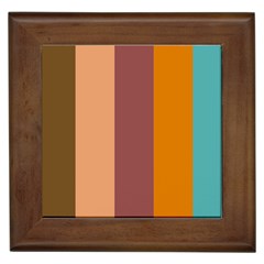 Stripey 15 Framed Tile