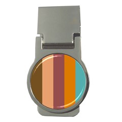 Stripey 15 Money Clips (round)  by anthromahe