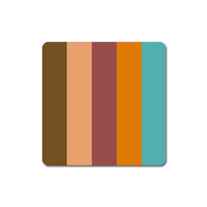 Stripey 15 Square Magnet