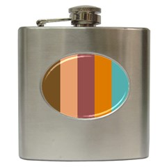 Stripey 15 Hip Flask (6 Oz) by anthromahe