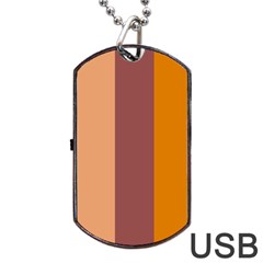 Stripey 15 Dog Tag Usb Flash (one Side) by anthromahe