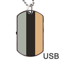 Stripey 16 Dog Tag Usb Flash (one Side) by anthromahe