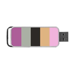 Stripey 16 Portable Usb Flash (two Sides) by anthromahe