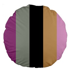 Stripey 16 Large 18  Premium Round Cushions by anthromahe