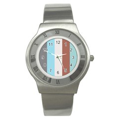 Stripey 17 Stainless Steel Watch by anthromahe