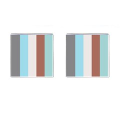 Stripey 17 Cufflinks (square) by anthromahe