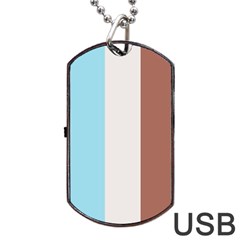 Stripey 17 Dog Tag Usb Flash (one Side) by anthromahe