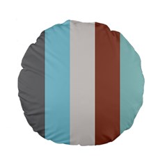 Stripey 17 Standard 15  Premium Flano Round Cushions by anthromahe