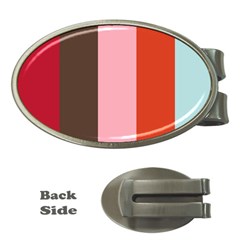 Stripey 19 Money Clips (oval)  by anthromahe