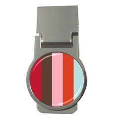 Stripey 19 Money Clips (round)  by anthromahe