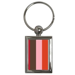 Stripey 19 Key Chain (rectangle) by anthromahe