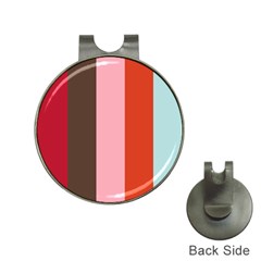 Stripey 19 Hat Clips With Golf Markers by anthromahe