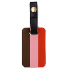 Stripey 19 Luggage Tag (one Side) by anthromahe