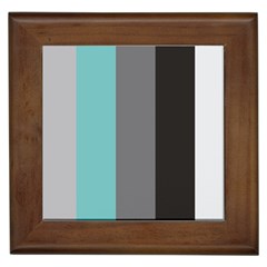 Stripey 20 Framed Tile