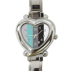 Stripey 20 Heart Italian Charm Watch