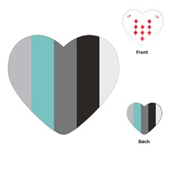 Stripey 20 Playing Cards Single Design (heart) by anthromahe