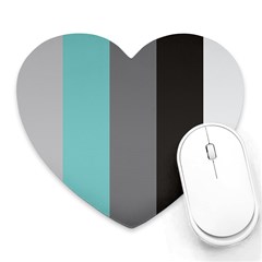 Stripey 20 Heart Mousepads