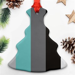 Stripey 20 Christmas Tree Ornament (Two Sides)