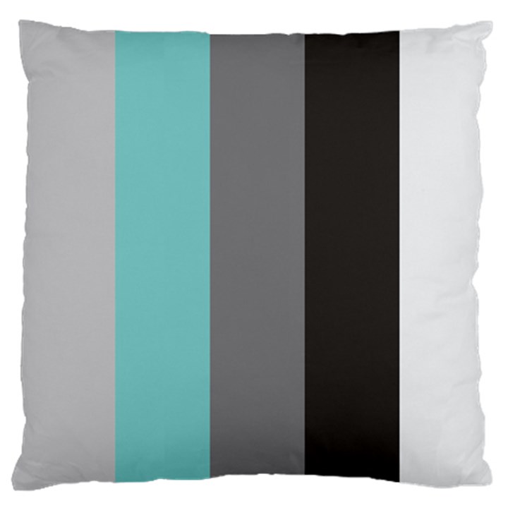 Stripey 20 Large Flano Cushion Case (One Side)