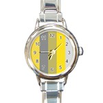 Stripey 21 Round Italian Charm Watch Front