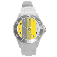 Stripey 21 Round Plastic Sport Watch (l) by anthromahe