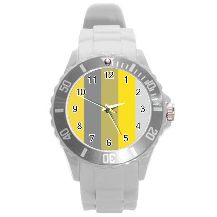 Stripey 21 Round Plastic Sport Watch (L)