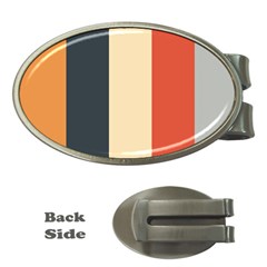 Stripey 22 Money Clips (oval)  by anthromahe