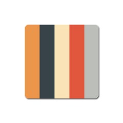 Stripey 22 Square Magnet by anthromahe