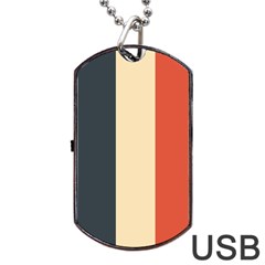 Stripey 22 Dog Tag Usb Flash (one Side) by anthromahe