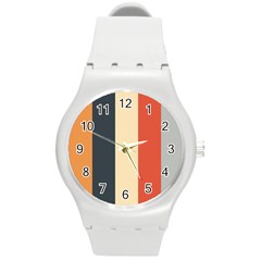 Stripey 22 Round Plastic Sport Watch (m) by anthromahe