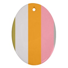 Stripey 23 Ornament (oval) by anthromahe