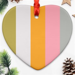 Stripey 23 Ornament (heart) by anthromahe