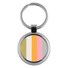 Stripey 23 Key Chain (round) by anthromahe