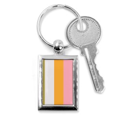 Stripey 23 Key Chain (rectangle) by anthromahe