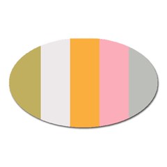 Stripey 23 Oval Magnet by anthromahe