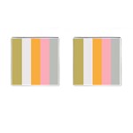 Stripey 23 Cufflinks (Square) Front(Pair)