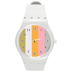 Stripey 23 Round Plastic Sport Watch (m) by anthromahe