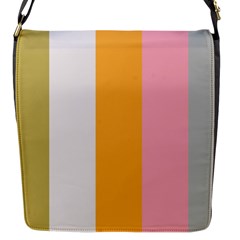 Stripey 23 Flap Closure Messenger Bag (s) by anthromahe