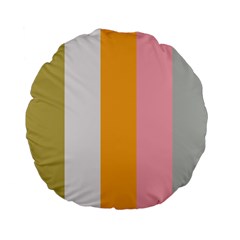 Stripey 23 Standard 15  Premium Flano Round Cushions by anthromahe