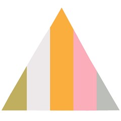 Stripey 23 Wooden Puzzle Triangle by anthromahe